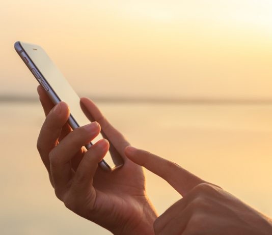 Un téléphone portable en Australie